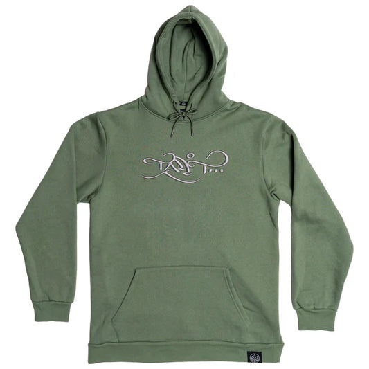Tall T - Classic Logo Hoodie - Sage / Silver