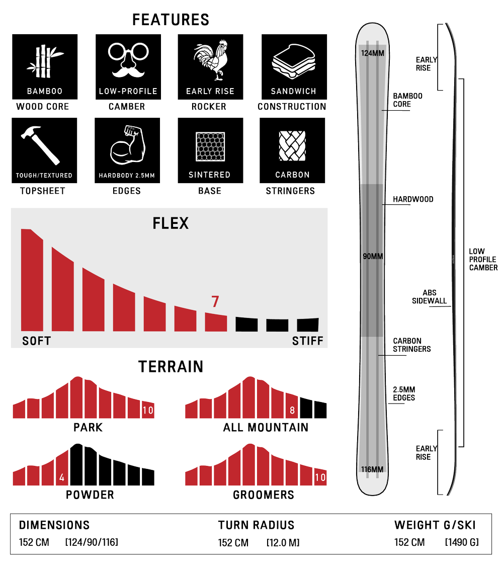 Surface Skis - The Sniper JR