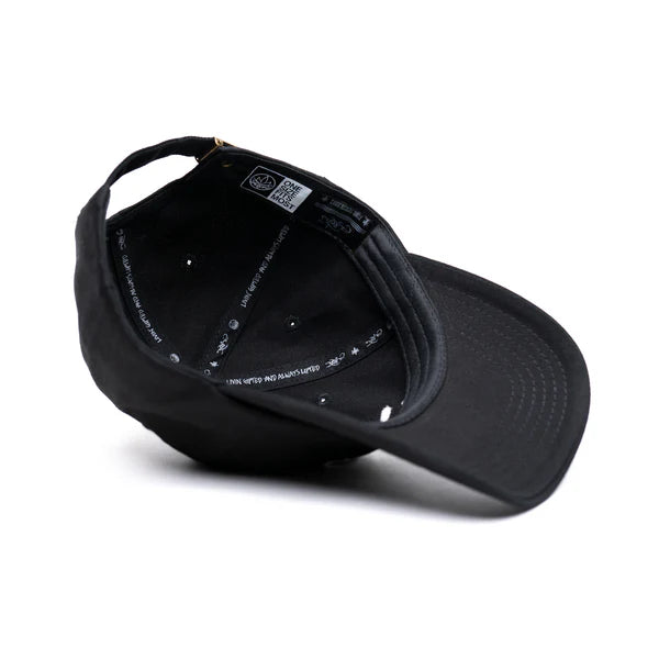 Tall T - Dad Hat - Classic Logo - Black/White