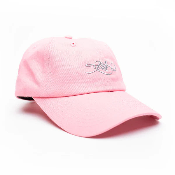 Tall T - Dad Hat - Classic Logo - Pink/Silver