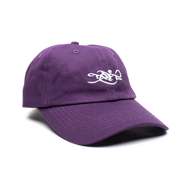 Tall T - Dad Hat - Classic Logo - Purple/White