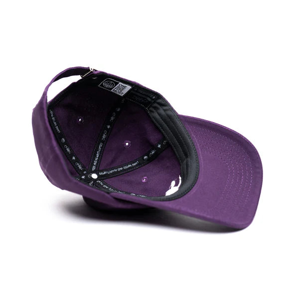 Tall T - Dad Hat - Classic Logo - Purple/White