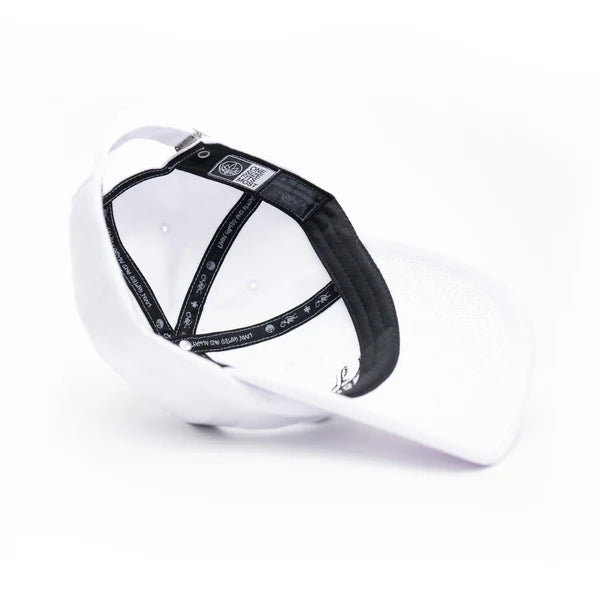 Tall T - Dad Hat - Classic Logo - White/Black