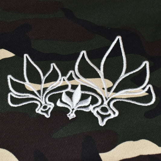 Tall T - Classic Logo Hoodie - Camo / White