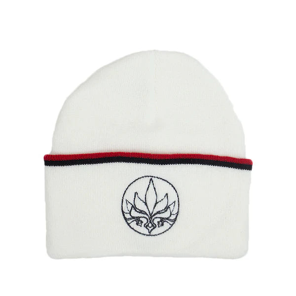 Tall T - Stamp Stripe Beanie - White / Red / Black