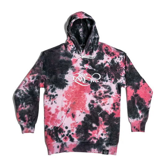 Tall T - Classic Logo Hoodie - Pink Tye Dye