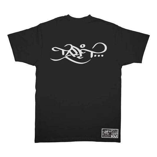 Tall T - Classic Logo - Black / White