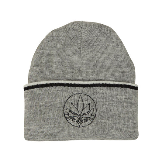 Tall T - Stamp Stripe Beanie - Grey / White / Black